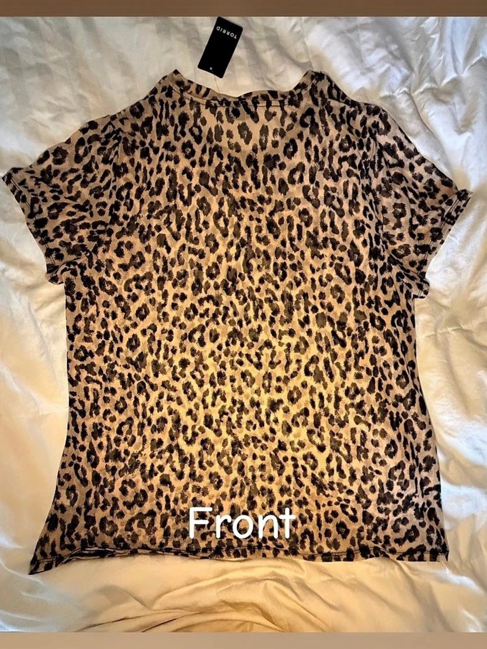 Torrid Leopard Short Sleeve Tee Leopard Print Short Sleeve Top Size 3X NWT